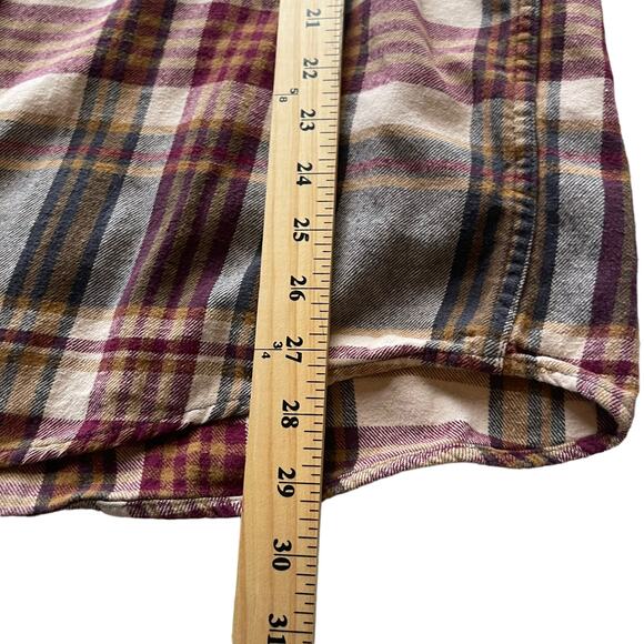 Legendary White Tails Mens Size XL Tall Red Plaid Flannel Western Fall Button Up - Picture 7 of 8